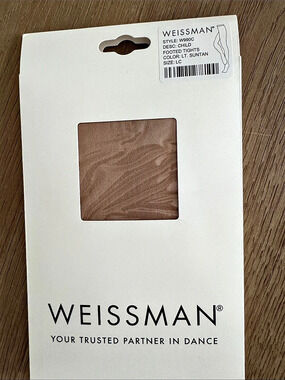 Weissman Children's Footed Tights W990C Brown Large Child